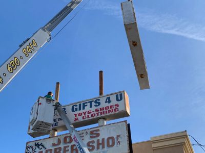 Tall Sign Removal